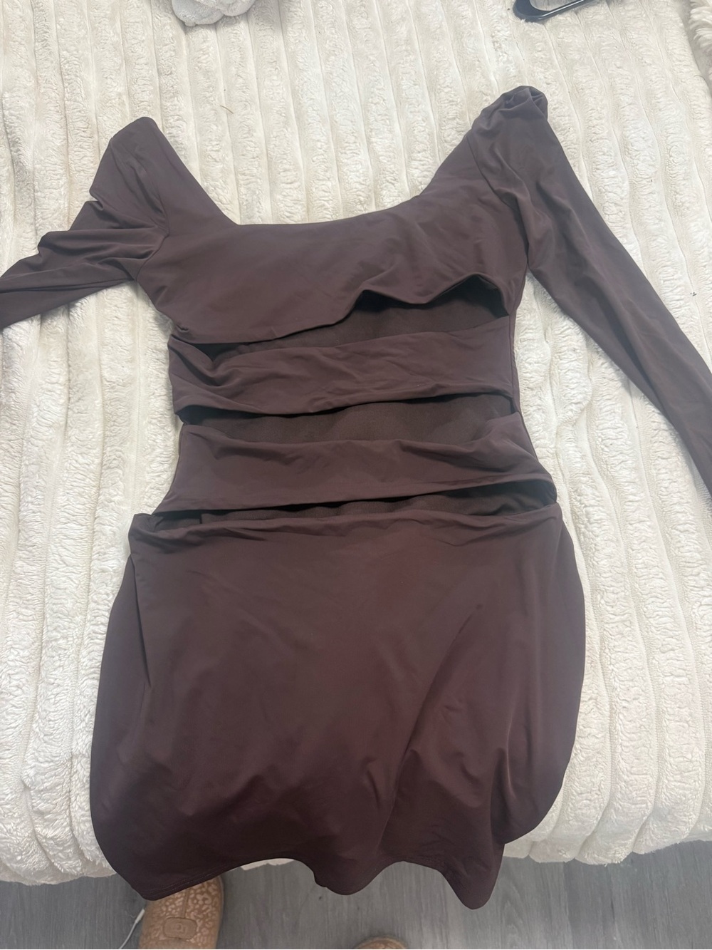 White fox Women’s Chocolate Brown cut out Dress